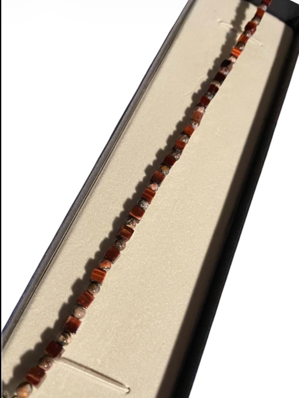Handcrafted Brown Beaded ankle Bracelet - Natural Tigers Eye Stone Women Jewelry
